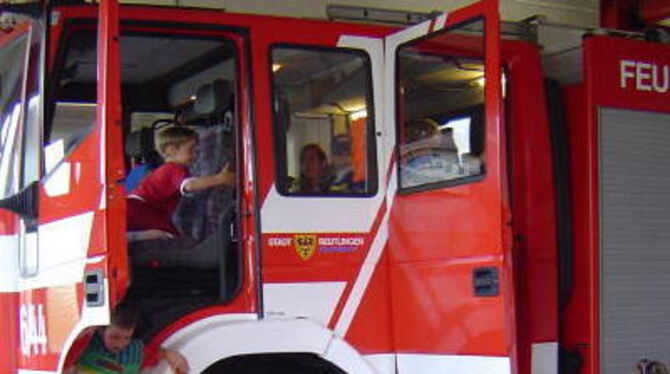 Früh übt sich, was ein Feuerwehrmann werden will. FOTO: PR