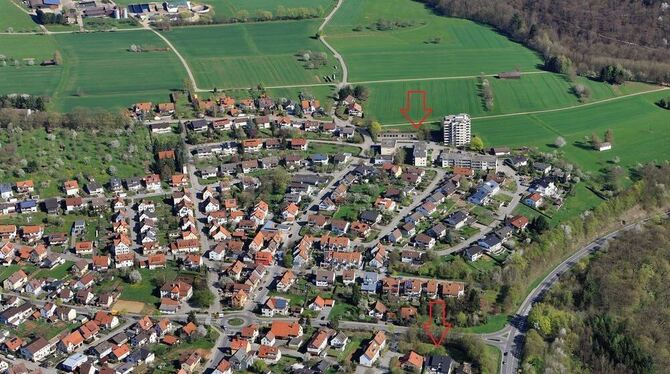 Pliezhausen von oben (Archivbild)