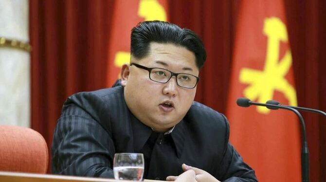 Nordkoreas Machthaber Kim Jong Un, hier bei einer Parteiveranstaltung am 12. Januar, hat die Einsatzbereitschaft von Atomwaff