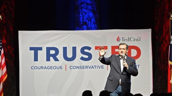 Ted Cruz gewann die Vorwahlen der Konservativen in den beiden US-Bundesstaaten Kansas und Maine mit deutlichem Abstand. Foto: