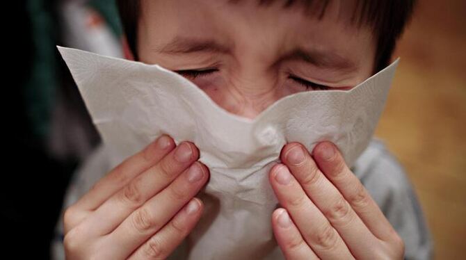 Vor allem Schulkinder sind derzeit von der Grippewelle betroffen. Foto: Nicolas Armer/Illustration