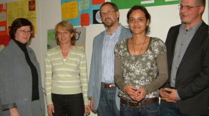 Informierten über das Projekt &raquo;Vertiefte Berufsorientierung&laquo; (von links): Edith Stoll, Angelika Sieber, Jürgen Albre