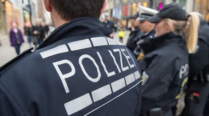 Polizeibeamte der Landespolizei und der Bundespolizei in Stuttgart. (Archivbild)