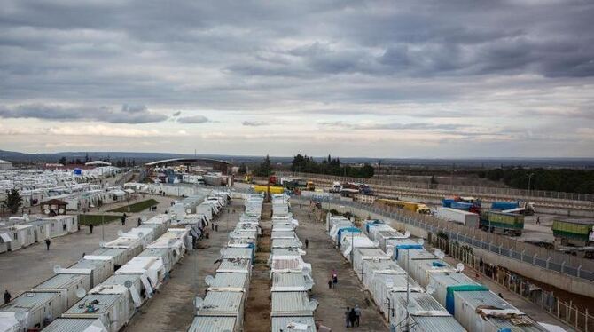 Ein Flüchtlingslager im türkischen Kilis unweit der Grenze zu Syrien. Foto: Uygar Onder Simsek/Archiv