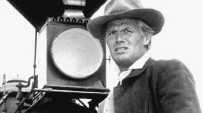 Richard Widmark als Eisenbahn-Pionier in dem Film &raquo;Das war der Wilde Westen&laquo; (How The West Was Won) von 1963.  
ARCH