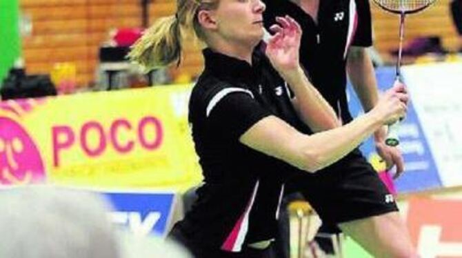 Locker zum Sieg: Annekathrin Lillie und Tim Dettmann. GEA-FOTO: PACHER