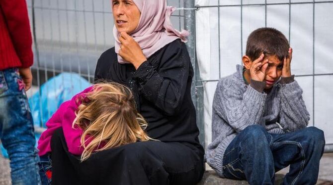 Syrische Flüchtlingsfamilie in Rostock: Nach der Schließung der Balkanroute sind im März sehr viel weniger Asylsuchende nach