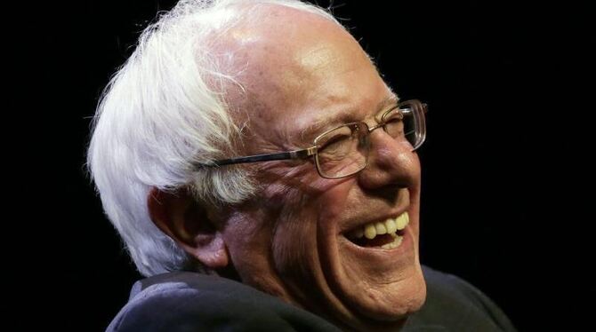 Hat gut lachen: Bernie Sanders hat Hillary Clinton in acht der neun jüngsten Abstimmungen geschlagen. Foto: Peter Foley