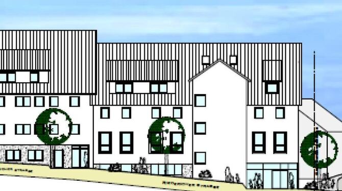 So soll das neue Lamm-Areal an der Riedericher Straße  aussehen. GRAFIK: STADTVERWALTUNG