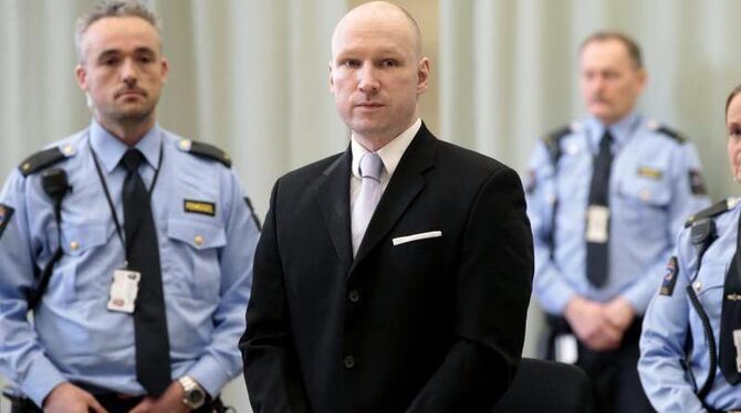 Anders Breivik hatte im Juli 2011 bei Anschlägen in Oslo und auf der Insel Utøya 77 Menschen getötet. Foto: Lise Aserud/Archi