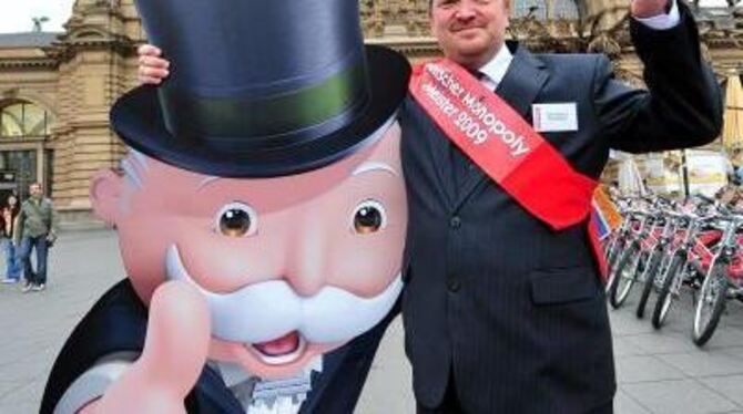 Gehen Sie nicht über los: Für den Deutschen Monopoly-Meister - Hans-Georg Schellinger aus Reutlingen - war bei der WM in Las Veg