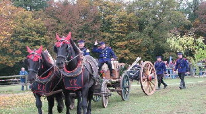 Prächtige Pferde und ihre Herren und Meister im Wettkampf beim Fuhrmannstag. FOTO: VIT