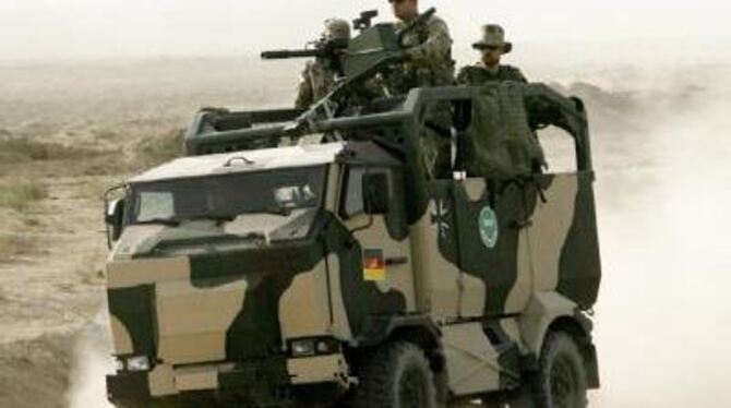 Eine Patrouille der Bundeswehr wurde in Afghanistan angegriffen.
ARCHIVFOTO: DPA