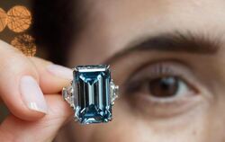 Der berühmte Diamant «Oppenheimer Blue» hat 14,62 Karat. Foto: Martial Trezzini
