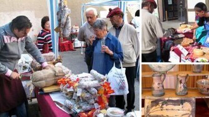 Appetithappen: Mehr von allem  Wurst, Käste, Keramik  gibt es in Pistoia. Besucher sind willkommen. 
GEA-FOTOS: HD