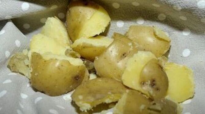 Heiße Kartoffeln in der Schale regen als Kartoffelwickel die Durchblutung an. Das lindert Beschwerden aller Art.  
FOTO: NIETHAM