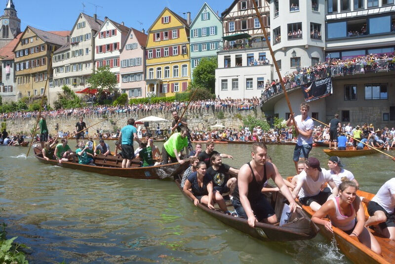 Stocherkahnrennen Tübingen 2016