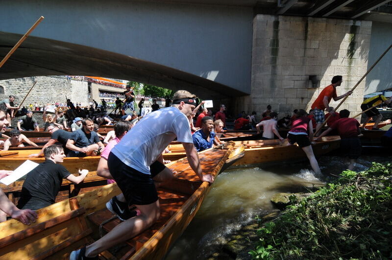 Stocherkahnrennen Tübingen 2016