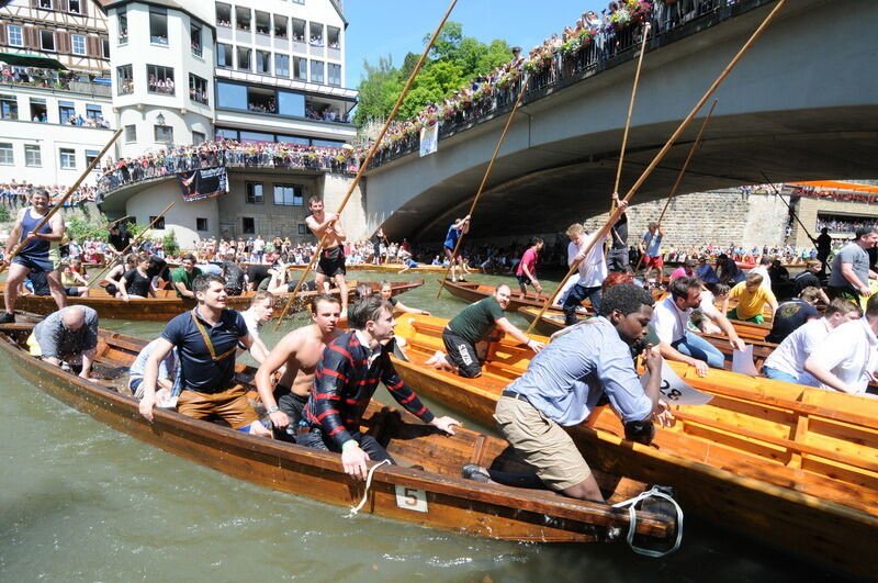 Stocherkahnrennen Tübingen 2016