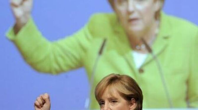 Die CDU-Vorsitzende, Bundeskanzlerin Angela Merkel
FOTO: DPA