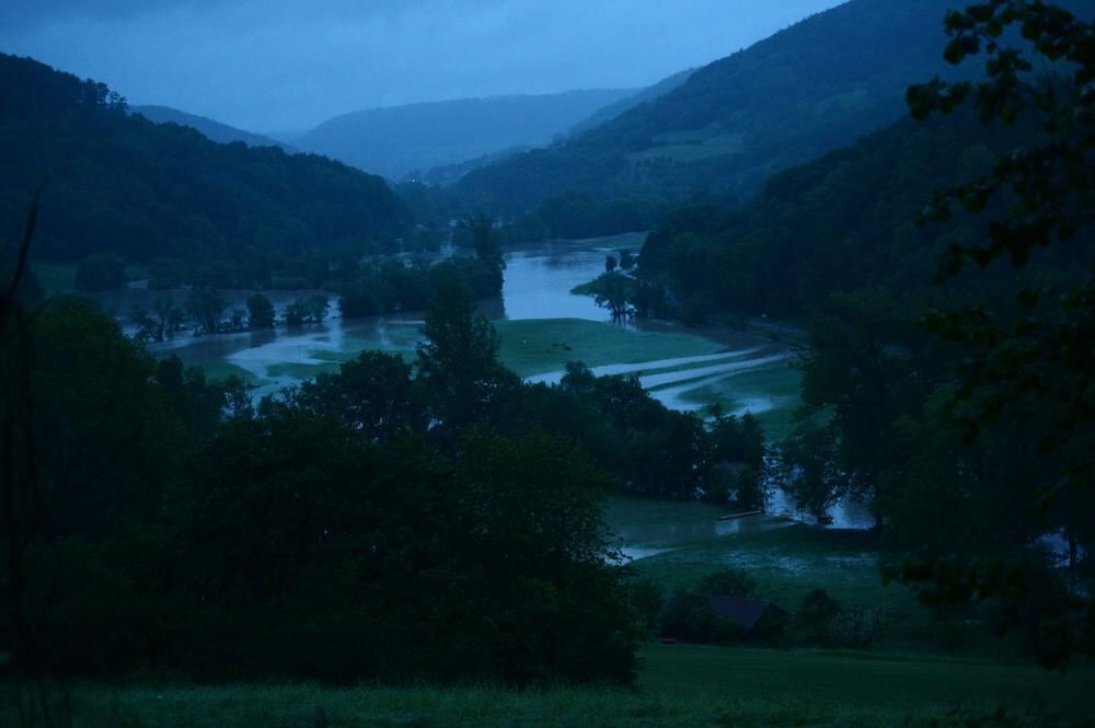 Schwere Unwetter im Land Braunsbach Schwäbisch Gmünd