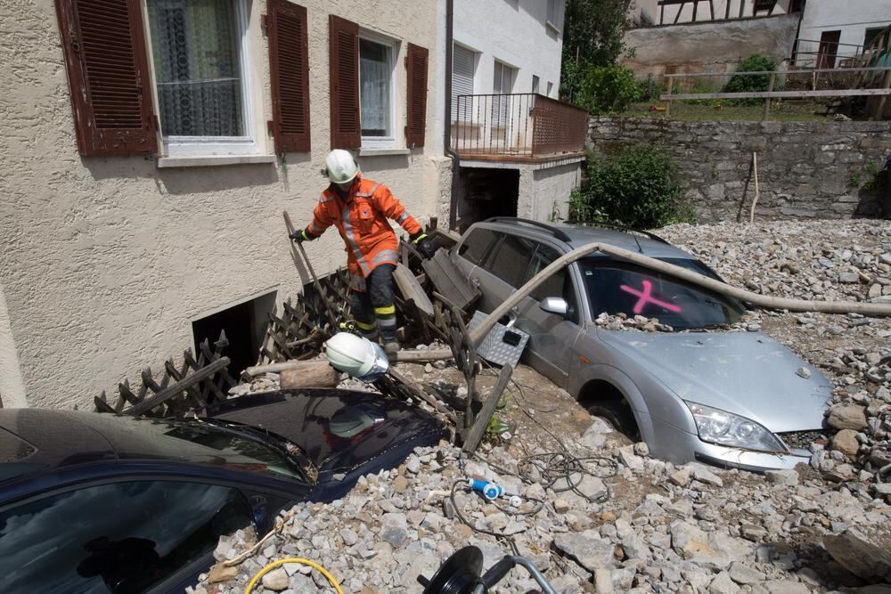 Schwere Unwetter im Land Braunsbach