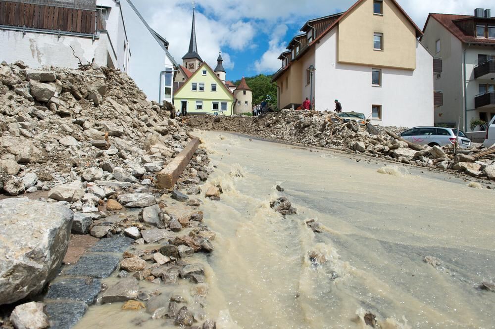Schwere Unwetter im Land Braunsbach