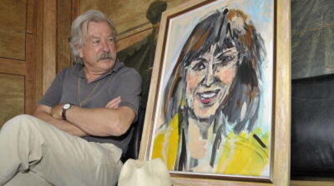 Der Tübinger Künstler Axel von Criegern hat das offizielle Portrait der früheren OB Brigitte Russ-Scherer gemalt. FOTO: NIETHAMM