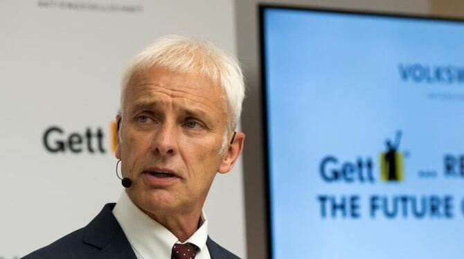 VW-Chef Matthias Müller setzt auf die Digitalisierung der Mobilität. Foto: Bernd von Jutrczenka