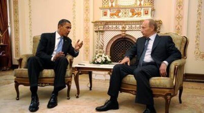 Wollen mit ihrem Treffen die amerikanisch-russischen Beziehungen verbessern: US-Präsident Barack Obama und Russlands Regierungsc
