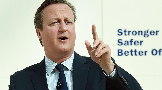 Premierminister Cameron plädiert für einen Verbleib der Briten in der EU. Foto: Andy Rain