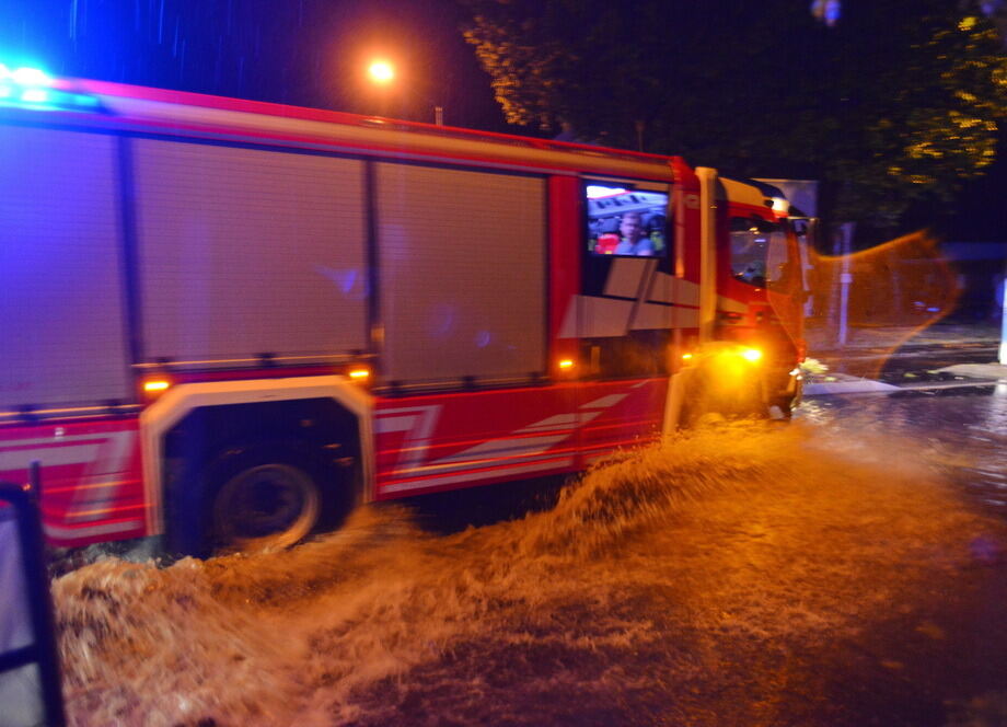 Hochwasser in der Region nach schweren Unwettern