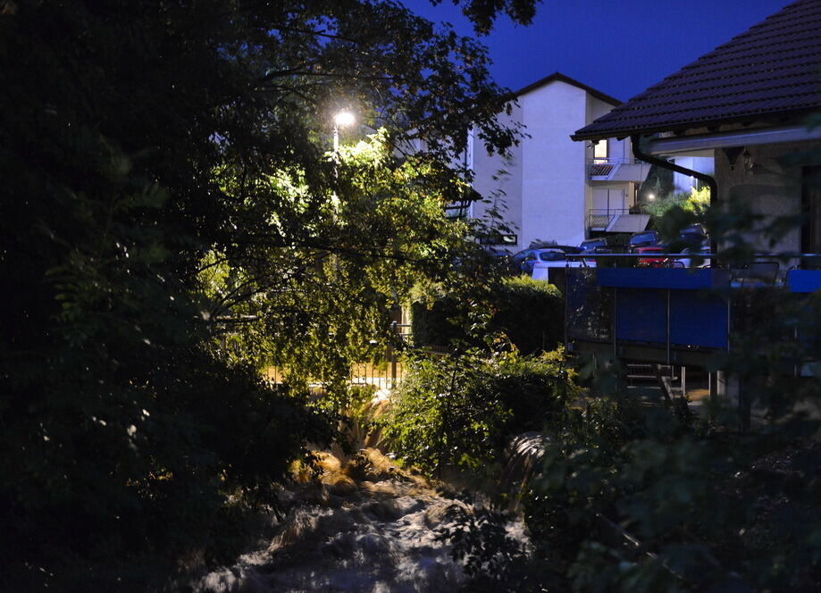 Hochwasser in der Region nach schweren Unwettern