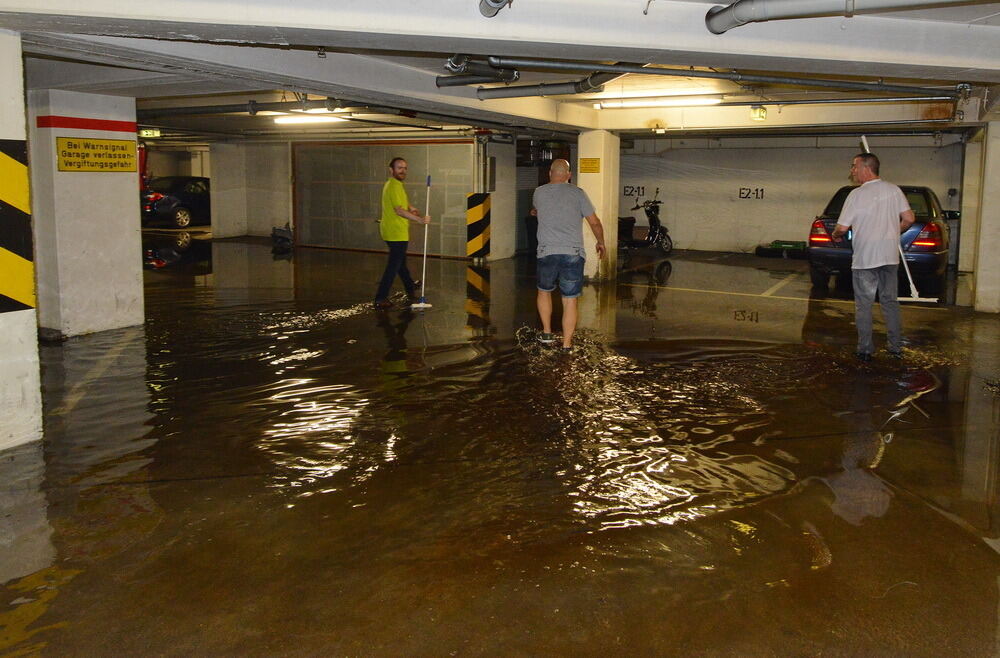 Hochwasser in der Region nach schweren Unwettern