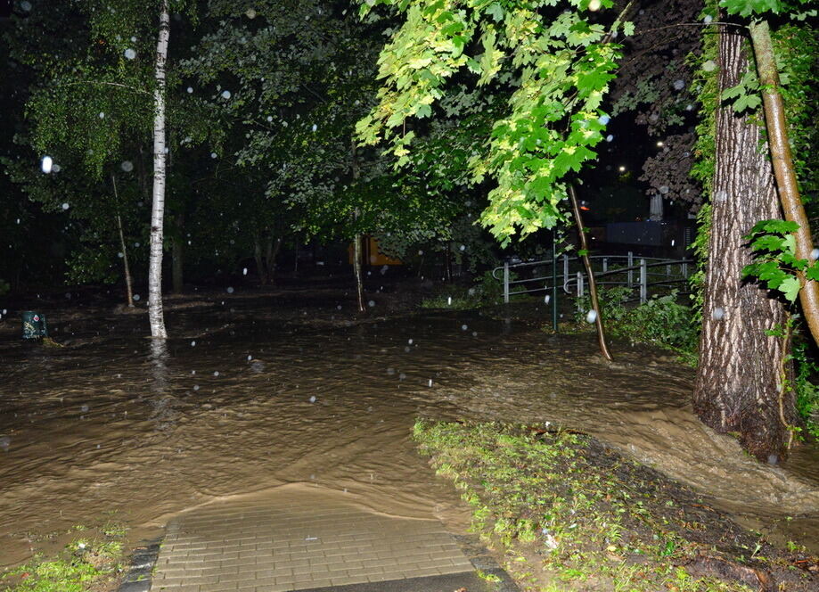 Hochwasser in der Region nach schweren Unwettern