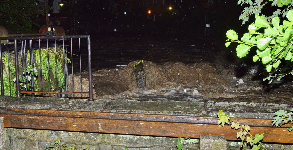 Hochwasser in der Region nach schweren Unwettern