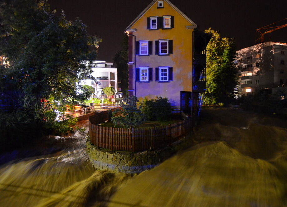 Hochwasser in der Region nach schweren Unwettern