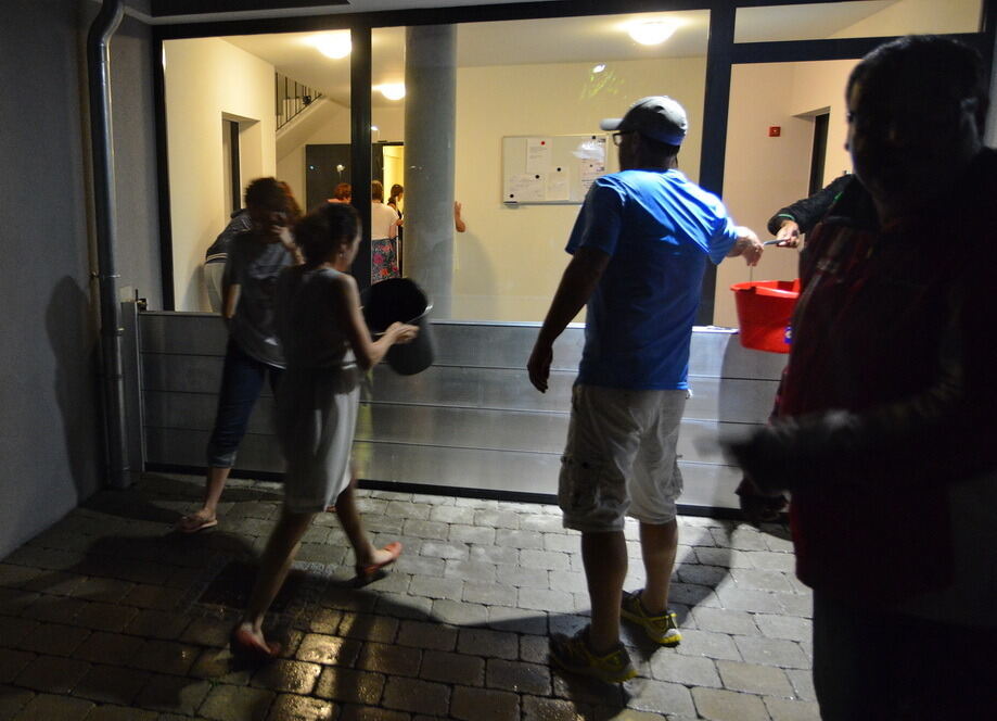 Hochwasser in der Region nach schweren Unwettern