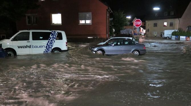 Hochwasser in der Region nach schweren Unwettern