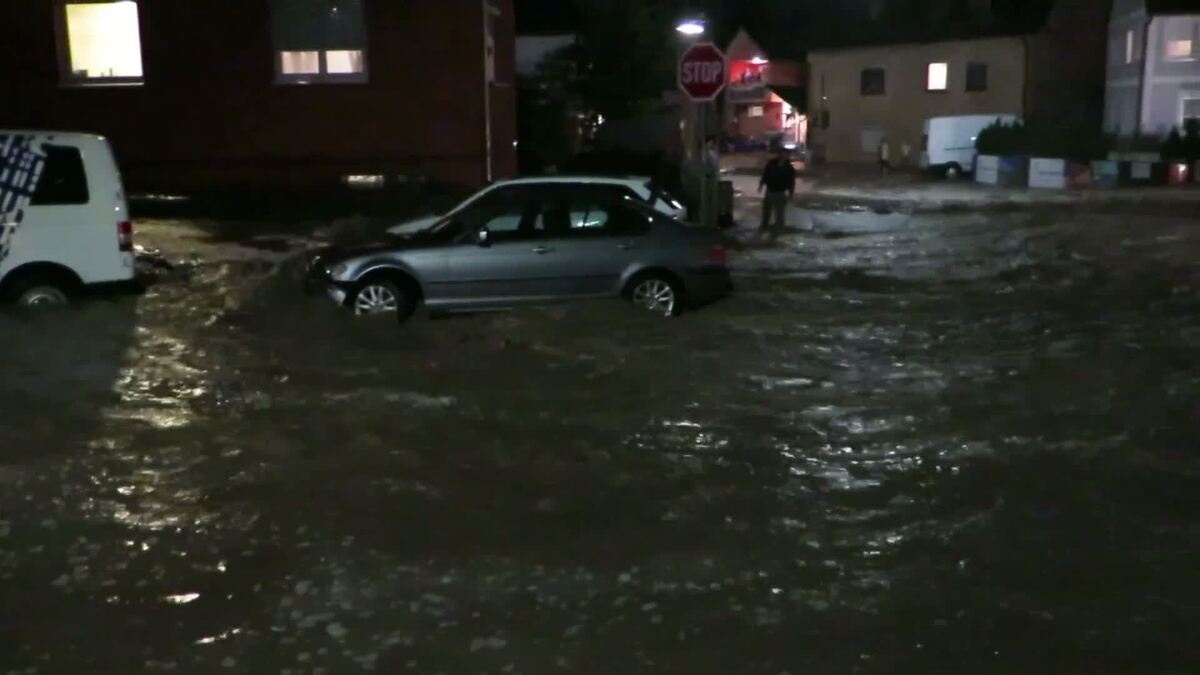 Hochwasser in der Region nach schweren Unwettern