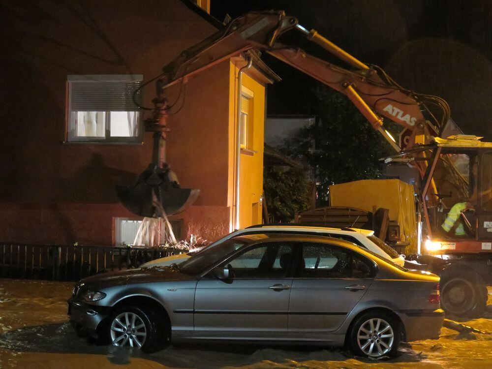 Hochwasser in der Region nach schweren Unwettern