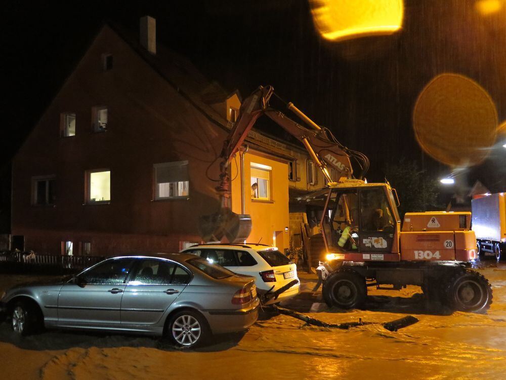 Hochwasser in der Region nach schweren Unwettern