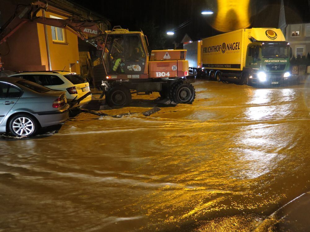 Hochwasser in der Region nach schweren Unwettern