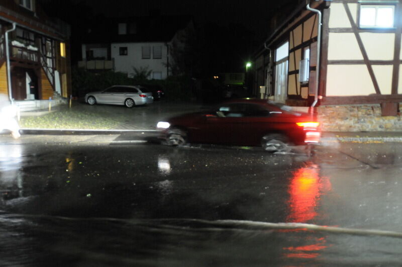 Hochwasser in der Region nach schweren Unwettern
