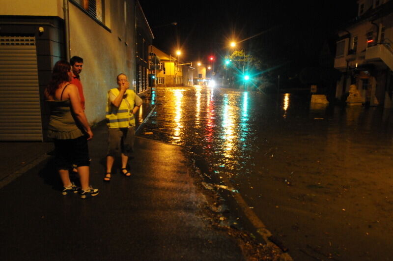 Hochwasser in der Region nach schweren Unwettern