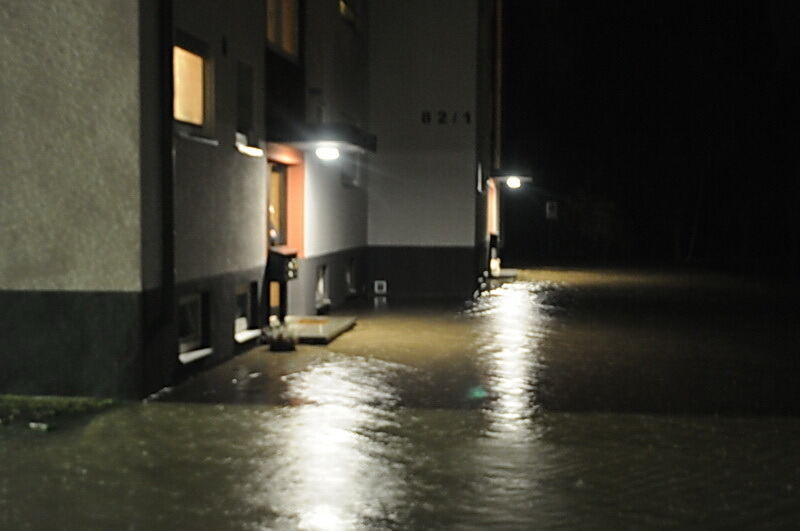 Hochwasser in der Region nach schweren Unwettern
