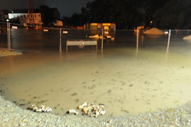 Hochwasser in der Region nach schweren Unwettern