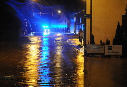 Hochwasser in der Region nach schweren Unwettern