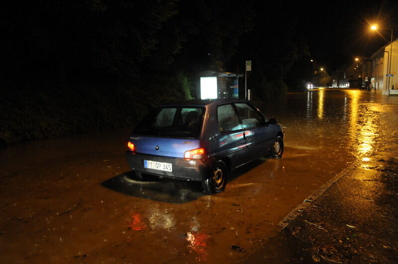 Hochwasser in der Region nach schweren Unwettern