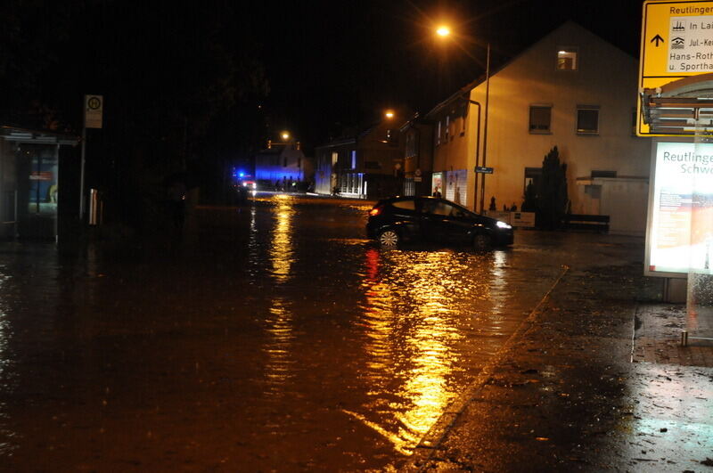 Hochwasser in der Region nach schweren Unwettern